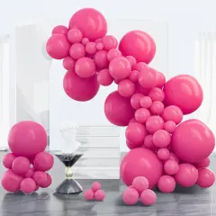 Hot Pink Balloons 100 pcs (Magenta-y12)