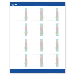 Avery Printable Square Labels with Sure Feed Technology, Pre-Printed Floral Design, Matte White, 2" x 2", Laser & Inkjet Compatible, 120 Total, Great for Branding, Marketing, and Events