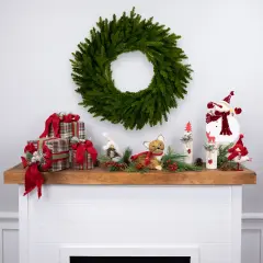 Northlight Real Touch&trade; Grande Spruce Artificial Christmas Wreath - 48" - Unlit Green