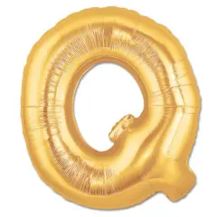LETTER Q FOIL BALLOON Metallic Gold