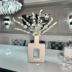 Artificial Eucalyptus Branches Green Frosted Plant 30" 3 Stems