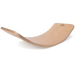 Kinderfeets: Kinderboard - Natural - All Ages Wooden Balance Board, Multifunctional Use, Handcrafted, 300 Lbs Max,Toddler-Kid-Teen-Adult Age 18mo+