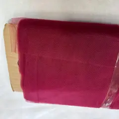 54 Inch Tulle Fabric 40 Yards Roll Soft Polyester for Wedding Crafts Party Decor burgundy