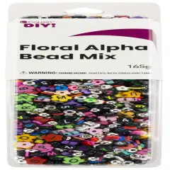 CousinDIY FLORAL ALPHA BEAD MIX-COUSIN FLORAL ALPHA BEAD MIX