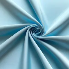 1 Yard Poly Poplin Fabric 58/60'' Inches Wide Wrinkle Resistant Material for Apparel and Tablecloths Baby Blue