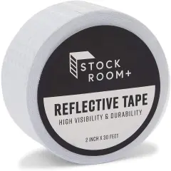 Reflective Tape - White Outdoor Reflector Safety Roll for Trailers, Warning, Signs, Stairs, Bikes (2 In x 30 FT)