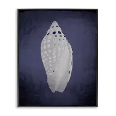 Stupell Industries Junonia on Indigo Framed Giclee Wall Art Design by Graffi*tee Studios