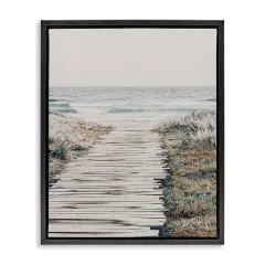 Stupell Industries Rugged Beach Path Floater Framed Canvas Wall Art Design by LSR Design Studio