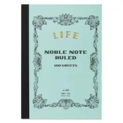 Life Noble Notebook - 6" x 8", A5, Blue, Ruled