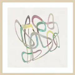 Pastel Swirl I by Jacob q Wood Framed Wall Art Print