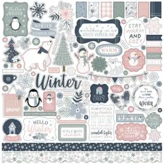 Echo Park Winter Land 12 x 12 Cardstock Element Stickers
