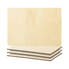 Craft Express 4 Pack Sublimation Plywood Placemats &ndash; 11.8" x 8.2" MDF Blanks