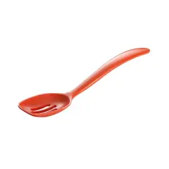 Hutzler 7.5-Inch Melamine Mini Slotted Spoon Orange