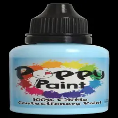 Poppy Paint Frozen Blue Edible Paint for Cakes Cookies and Confections