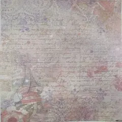 Faded Romance Designer Printed AIDA Fabric. Canvas for embroidery with an applied backgroundKF-1278A