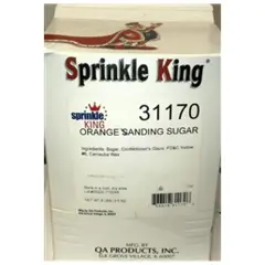 Sprinkle King Orange Sanding Sugar 8 Pound Carton