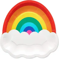 Rainbow Party Supplies, Dinner Plates (36-Count)