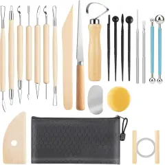 23PCS Clay Tools Sculpting, Ceramic & Pottery Modeling Tool