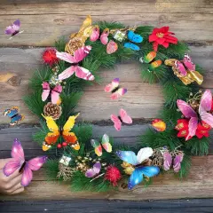 48 Pieces Luminous 3D Glow in The Dark Butterfly Wall Decors Decal Removable Ceiling Butterfly Stickers DIY Art Crafts for Nursery Living Room Bedroom Home Decoration (Pink, Purple, Multi-Colors)