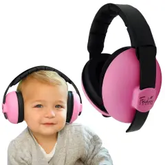 Friday 7Care Baby Headphones - Baby Ear Protection, Noise Cancelling Headphones with Adjustable Headband for Ages 0-24 Months, Pink Multicolor