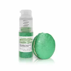 Bakell - Classic Green Luster Dust (4g, 1x Pump) Edible Vegan Dust & Paint for Baking, Desserts and Beverages