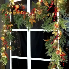 6FT Christmas Lighted Garland