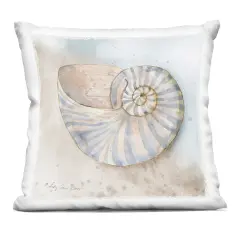 Stupell Industries Spiral Nautilus on Shore Indoor Pillow, 18 x 7 x 18