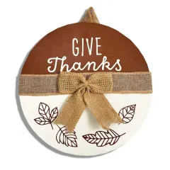 Give Thanks Door Hanger