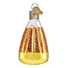 Old World Christmas 1.5 Inch Mini Candy Corn Halloween Tree Ornament , Kernel Sweet Multicolored