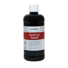 Acrylic Paint 16 oz, Mars Black