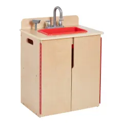 Play Kitchen Sink, Wooden Playset Natural