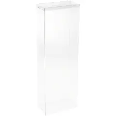 DollSafe Clear Folding Display Box for 14-16.5 inch Dolls and Action Figures, 6" W x 3" D x 17" H