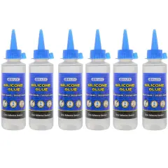 Silicone Glue, 3.38 fl oz (100 mL), Pack of 6