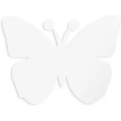 Paper Butterfly Cutouts for Crafts (7.5 x 6 In, White, 50 Pack)