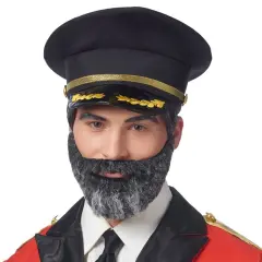 Captain Obvious Moustache and Beard Adult Costume Accessory Set