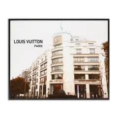 Stupell Industries Designer Brand Building Framed Giclee Wall Art Design by Graffi*tee Studios