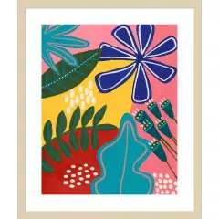 Bold Tropica II by Regina Moore Wood Framed Wall Art Print