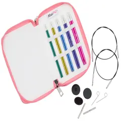 KnitPro-Zing Starter Interchangeable Knitting Needle Set 5"-Set Of 5 Pair - Normal