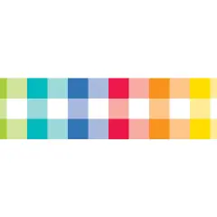 Core Decor Rainbow Buffalo Check EZ Border, 48 Feet