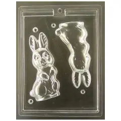 3D Pretty Rabbit Chocolate Mold for Easter and Farm Events
