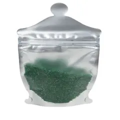 Apothecary Jar Shaped Pouch Frosted Front Panel 5 1/2" x 2 3/8" x 9" 100 pack SP3FJ