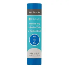 Silhouette 9" x 10' Matte Removable Vinyl Blue