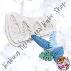 Leather leaf and filler flower Silicone Mold