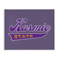 Stupell Industries Karmic State Varsity Canvas Wall Art Design by Higher Learning/Life Is High