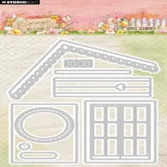 Studio Light Spring Meadow Cutting Die Cutting Dies 11/Pkg-Nr.948, House Elements