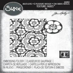 Sizzix Textured Impressions Embossing Folder by Tim Holtz-Vault Lace