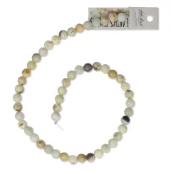 John Bead Earth's Jewels Amazonite Beads - 8 mm, 16" Strand