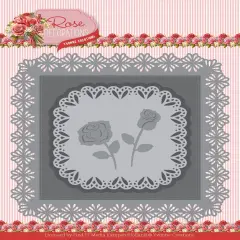 Find It Trading Yvonne Creations Die-Rose Frame, Rose Decorations