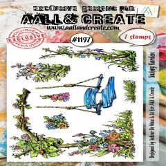 AALL And Create A6 Photopolymer Clear Stamp Set-Swing Garden