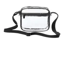 Port Authority&reg; Clear Crossbody Bag Clear/ Black